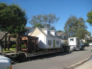 Deconstruction - salvaging sections of a house for reusable building materials